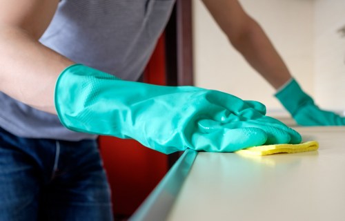 Low-moisture carpet cleaning for a Hatton office environment